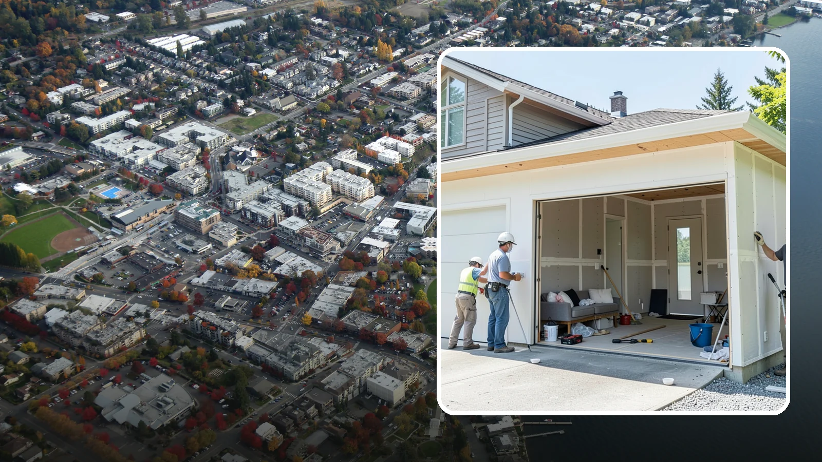 Garage Apartment Construction in Kirkland, King County, WA - A garage apartment adds a full living unit above or beside a garage for guests, family, or rental income.