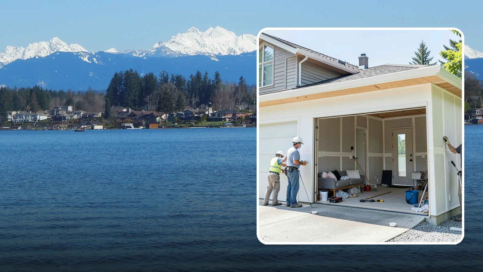 Garage Apartment Construction in Lake Stevens, Snohomish County, WA - A garage apartment adds a full living unit above or beside a garage for guests, family, or rental income.