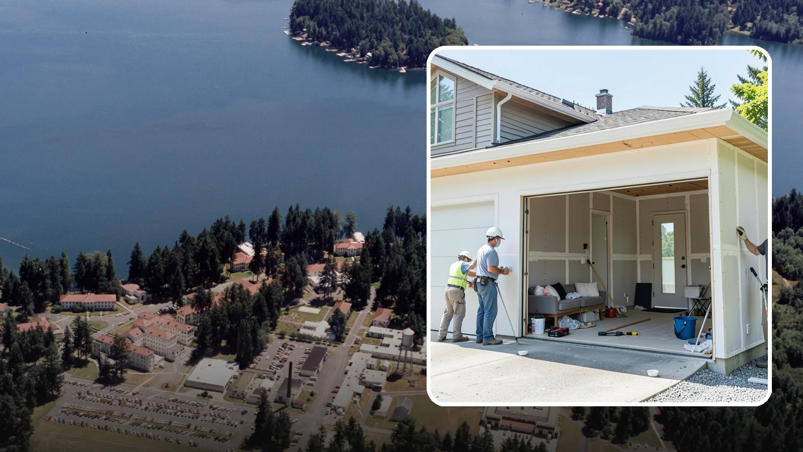 Garage Apartment Construction in Lakewood, Pierce County, WA - A garage apartment adds a full living unit above or beside a garage for guests, family, or rental income.