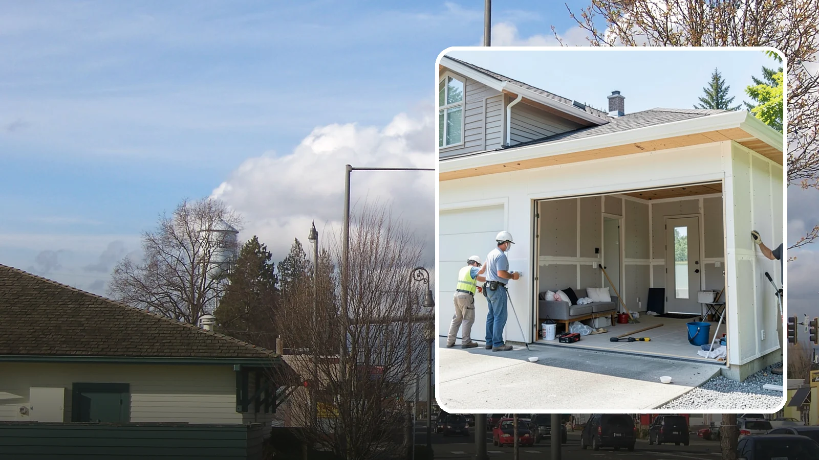 Garage Apartment Construction in Marysville, Snohomish County, WA - A garage apartment adds a full living unit above or beside a garage for guests, family, or rental income.