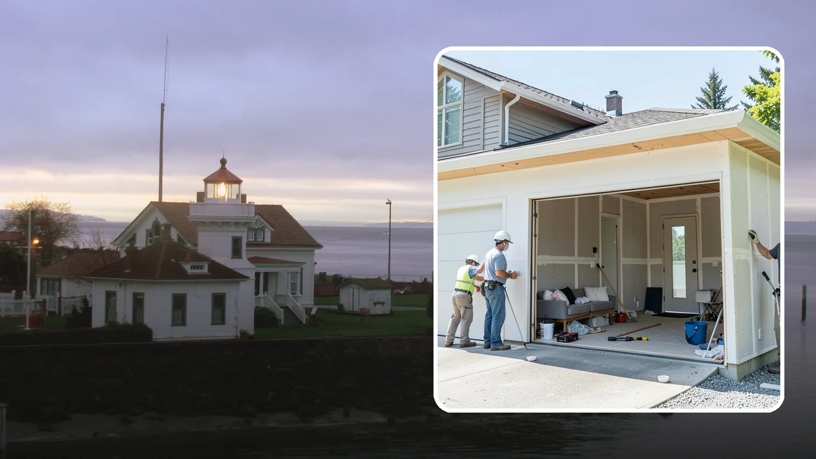 Garage Apartment Construction in Mukilteo, Snohomish County, WA - A garage apartment adds a full living unit above or beside a garage for guests, family, or rental income.
