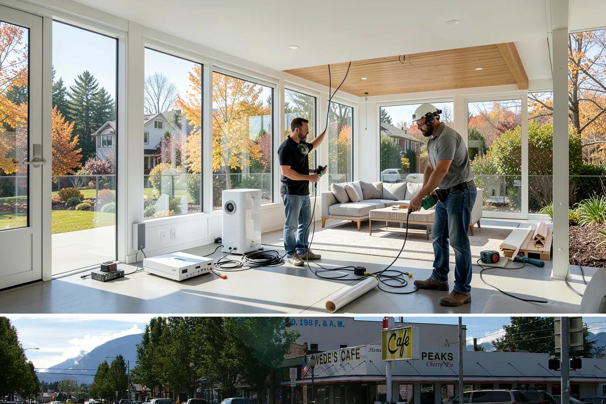 Garage Apartment Construction in North Bend, King County, WA - We prioritize framing and roofing the two-level structure during summer to keep it weather-tight before fall.