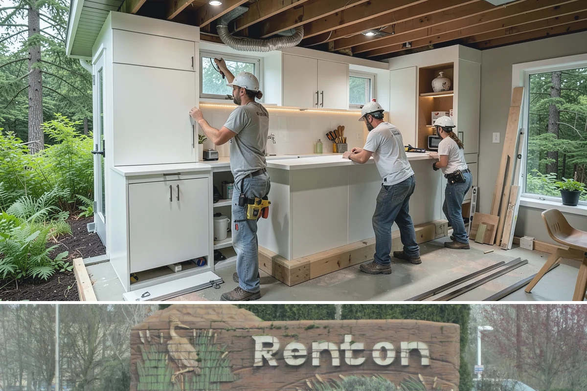 Garage Apartment Construction in Renton, King County, WA - We prioritize framing and roofing the two-level structure during summer to keep it weather-tight before fall.