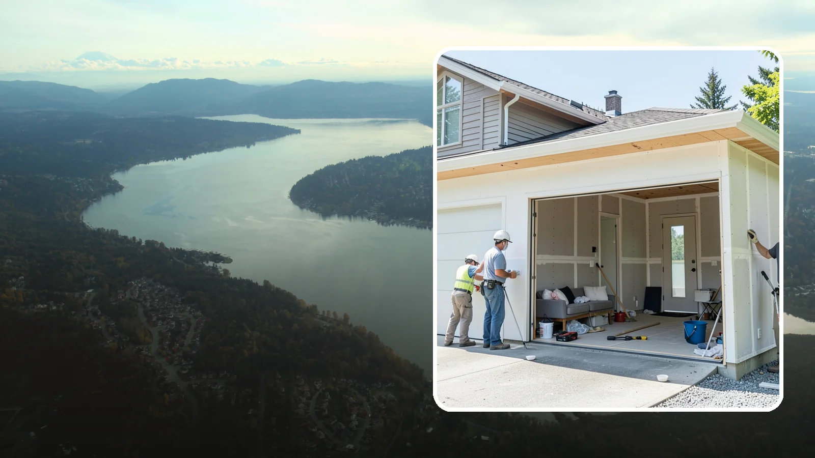 Garage Apartment Construction in Sammamish, King County, WA - A garage apartment adds a full living unit above or beside a garage for guests, family, or rental income.