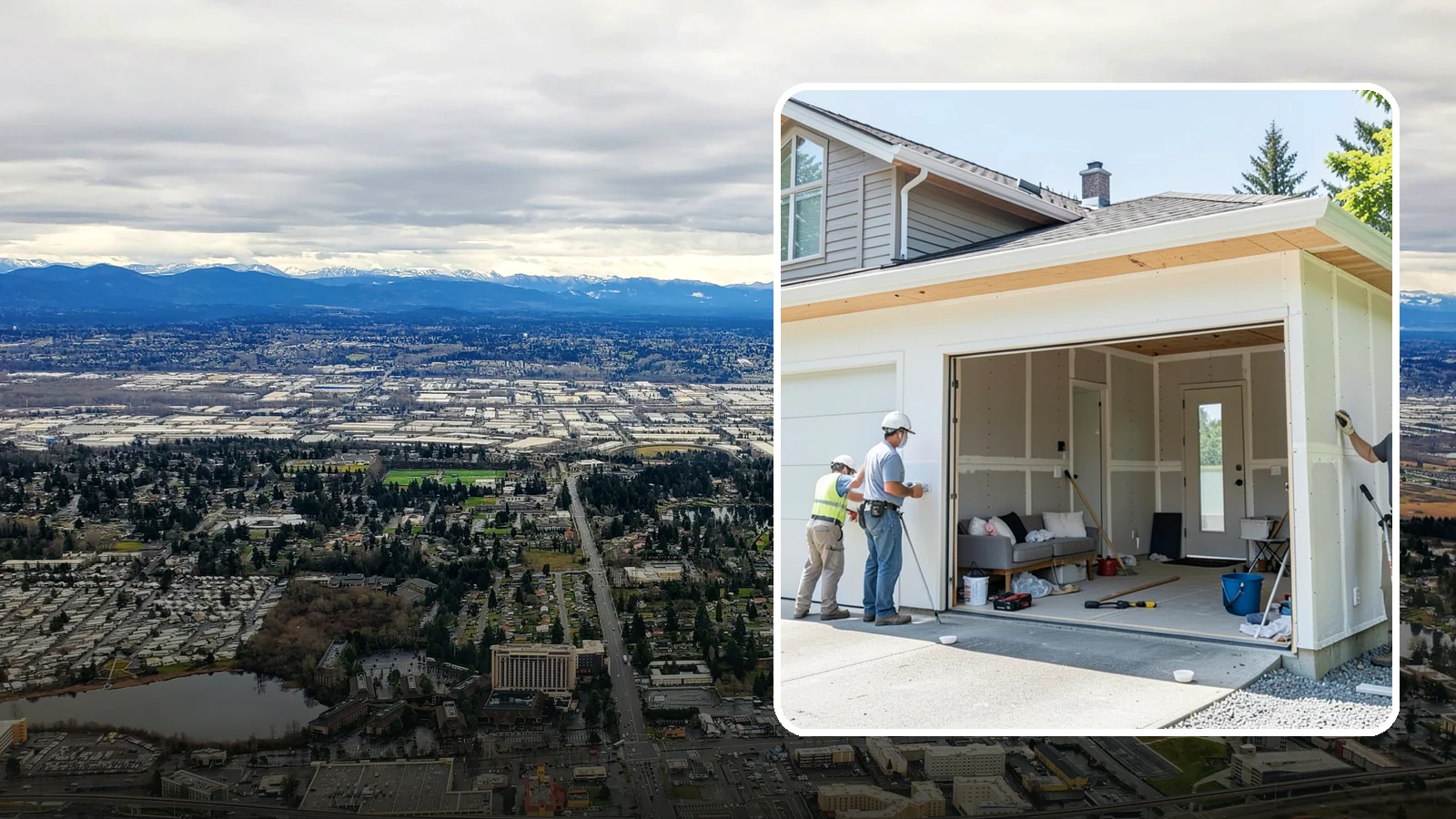 Garage Apartment Construction in SeaTac, King County, WA - A garage apartment adds a full living unit above or beside a garage for guests, family, or rental income.