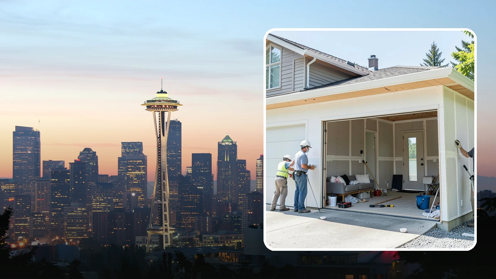 Garage Apartment Construction in Seattle, King County, WA - A garage apartment adds a full living unit above or beside a garage for guests, family, or rental income.