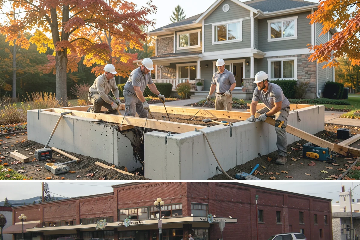 Garage Apartment Construction in Sedro-Woolley, Skagit County, WA - We prioritize framing and roofing the two-level structure during summer to keep it weather-tight before fall.