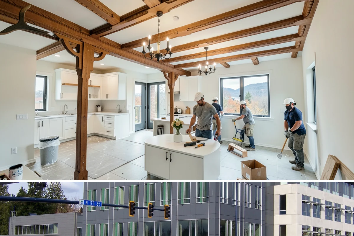 Garage Apartment Construction in Shoreline, King County, WA - We prioritize framing and roofing the two-level structure during summer to keep it weather-tight before fall.