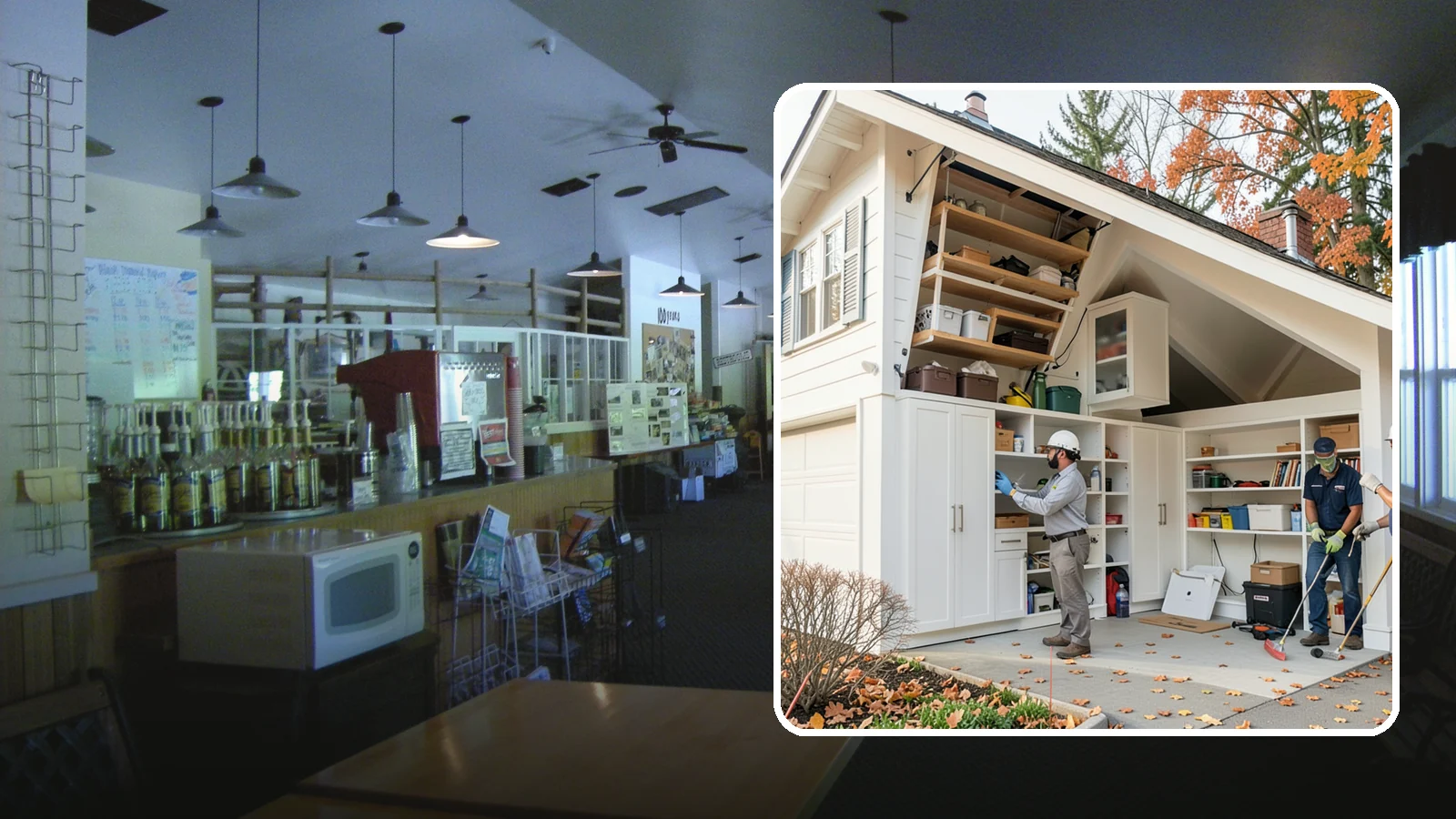 Garage Attic Storage in Black Diamond, King County, WA - Adding overhead attic storage and access to capture unused space above the garage.