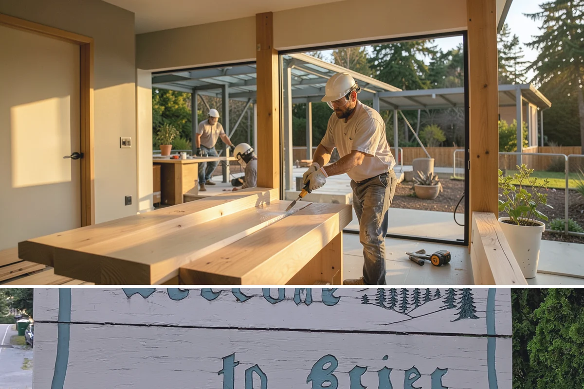 Garage Attic Storage in Brier, Snohomish County, WA - Overhead storage work happens year-round indoors, with fall a common choice for stowing summer gear before the wet season arrives.