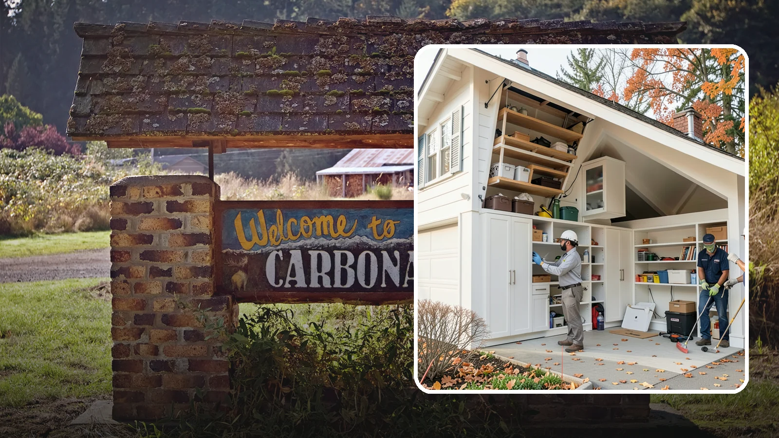 Garage Attic Storage in Carbonado, Pierce County, WA - Adding overhead attic storage and access to capture unused space above the garage.