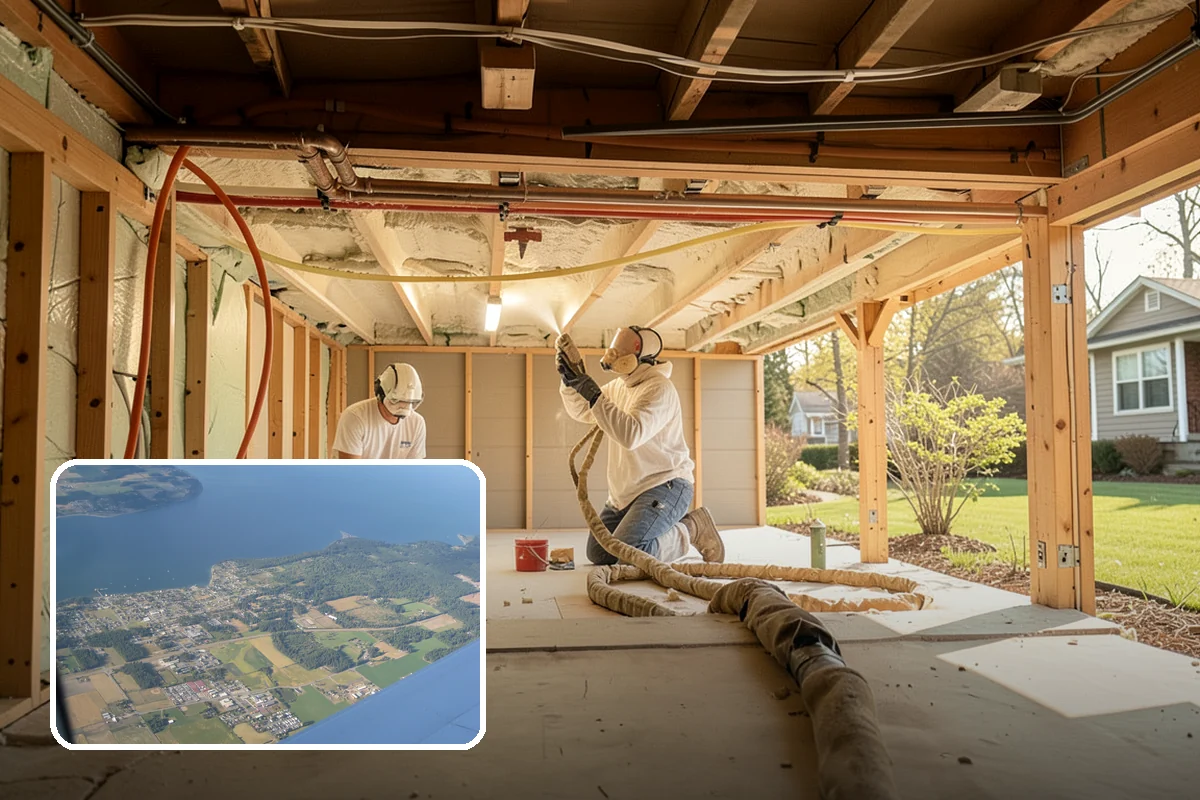 Garage Attic Storage in Coupeville, Island County, WA - Uses otherwise wasted overhead space