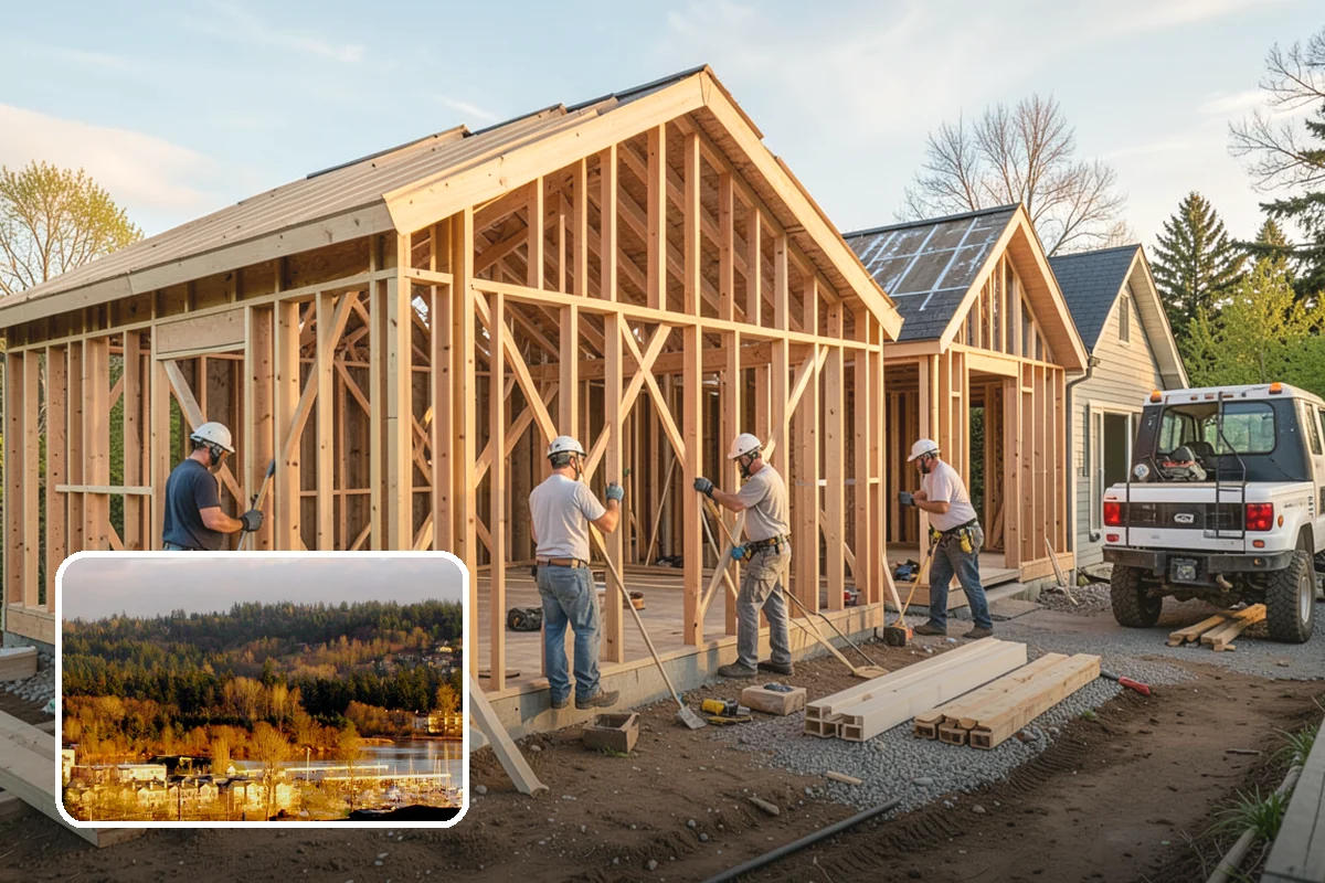 Garage Attic Storage in Kenmore, King County, WA - Uses otherwise wasted overhead space