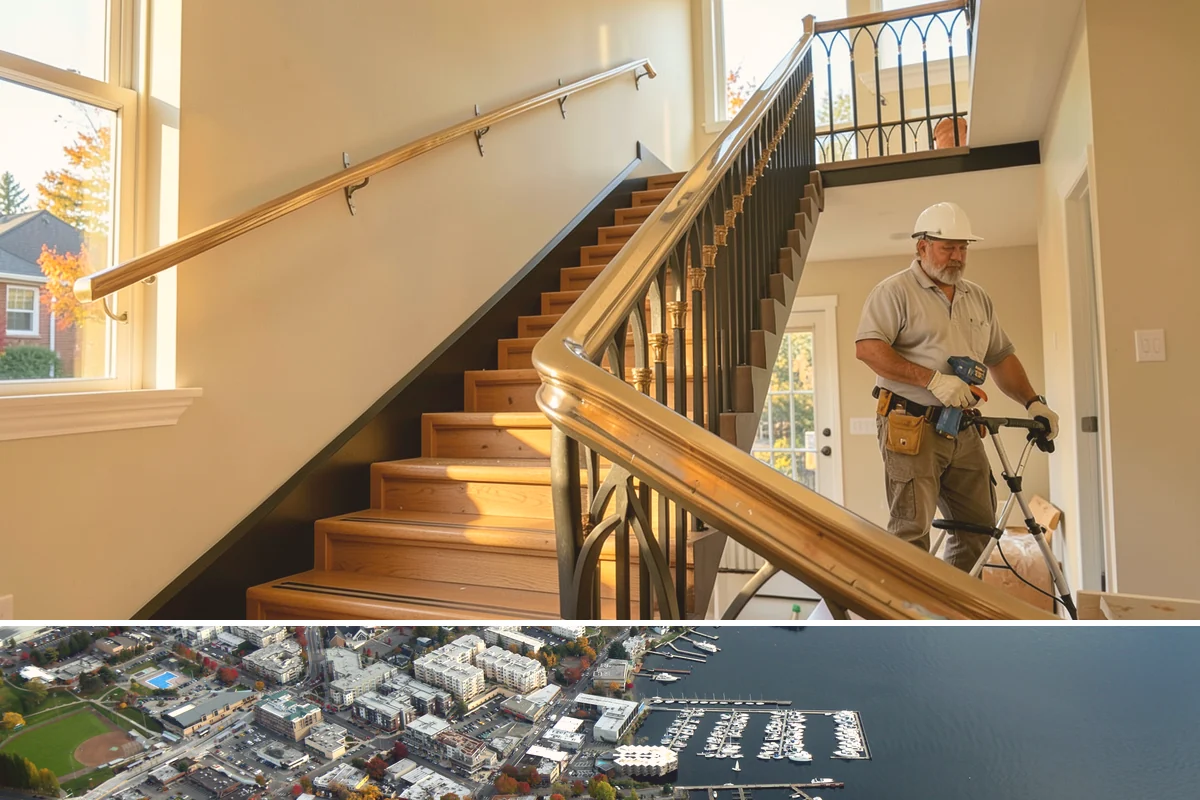 Garage Attic Storage in Kirkland, King County, WA - Overhead storage work happens year-round indoors, with fall a common choice for stowing summer gear before the wet season arrives.
