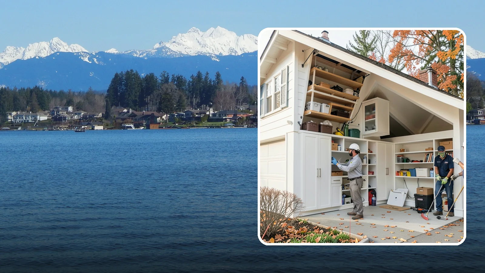 Garage Attic Storage in Lake Stevens, Snohomish County, WA - Adding overhead attic storage and access to capture unused space above the garage.