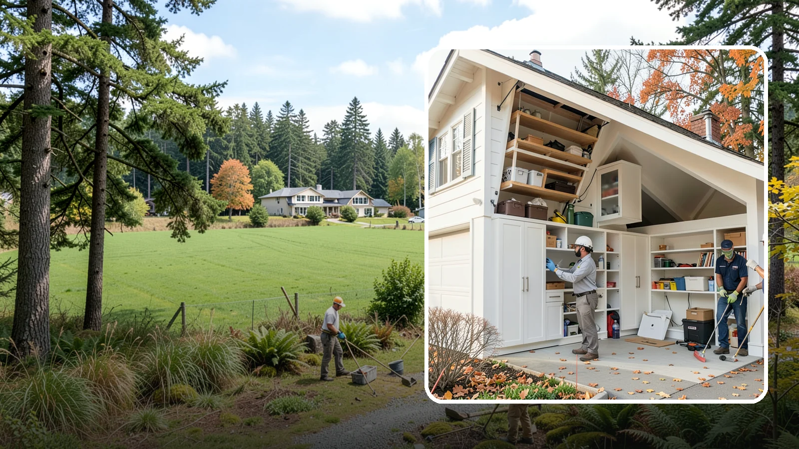 Garage Attic Storage in Lyman, Skagit County, WA - Adding overhead attic storage and access to capture unused space above the garage.