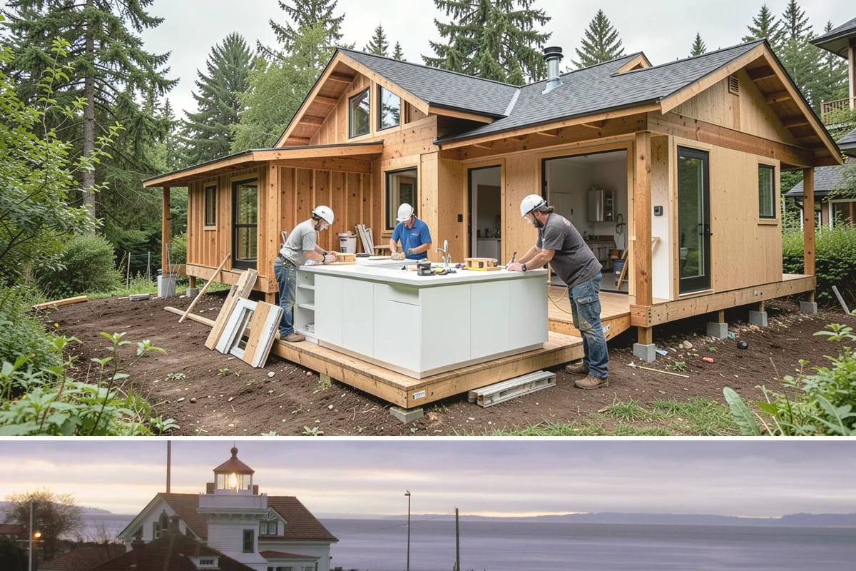 Garage Attic Storage in Mukilteo, Snohomish County, WA - Overhead storage work happens year-round indoors, with fall a common choice for stowing summer gear before the wet season arrives.