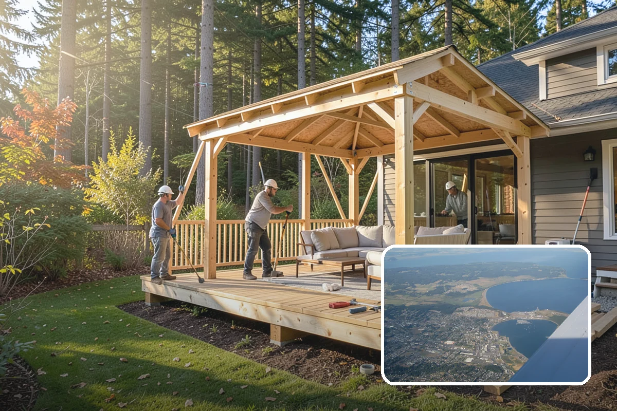 Garage Attic Storage in Oak Harbor, Island County, WA - Uses otherwise wasted overhead space