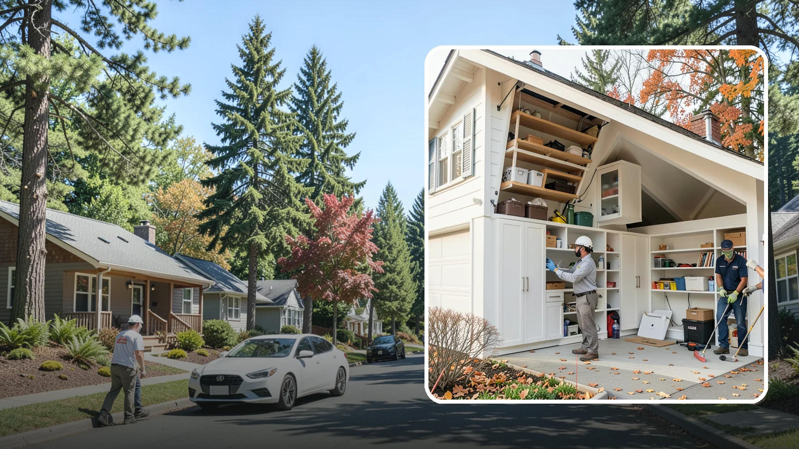 Garage Attic Storage in Orting, Pierce County, WA - Adding overhead attic storage and access to capture unused space above the garage.