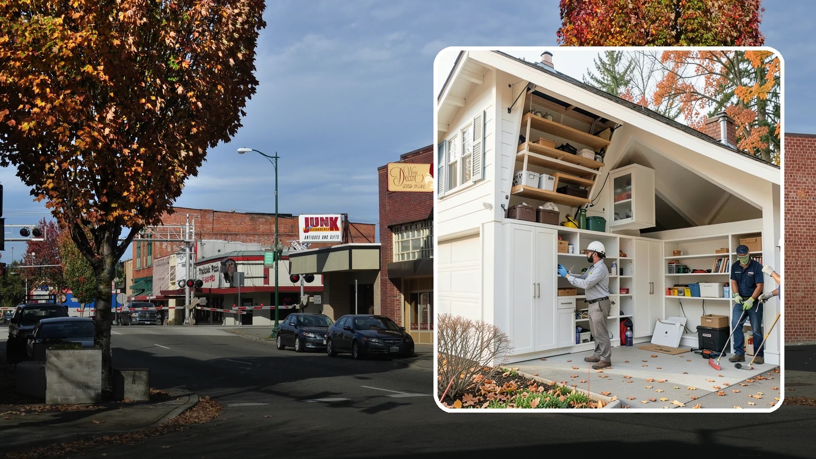 Garage Attic Storage in Puyallup, Pierce County, WA - Adding overhead attic storage and access to capture unused space above the garage.
