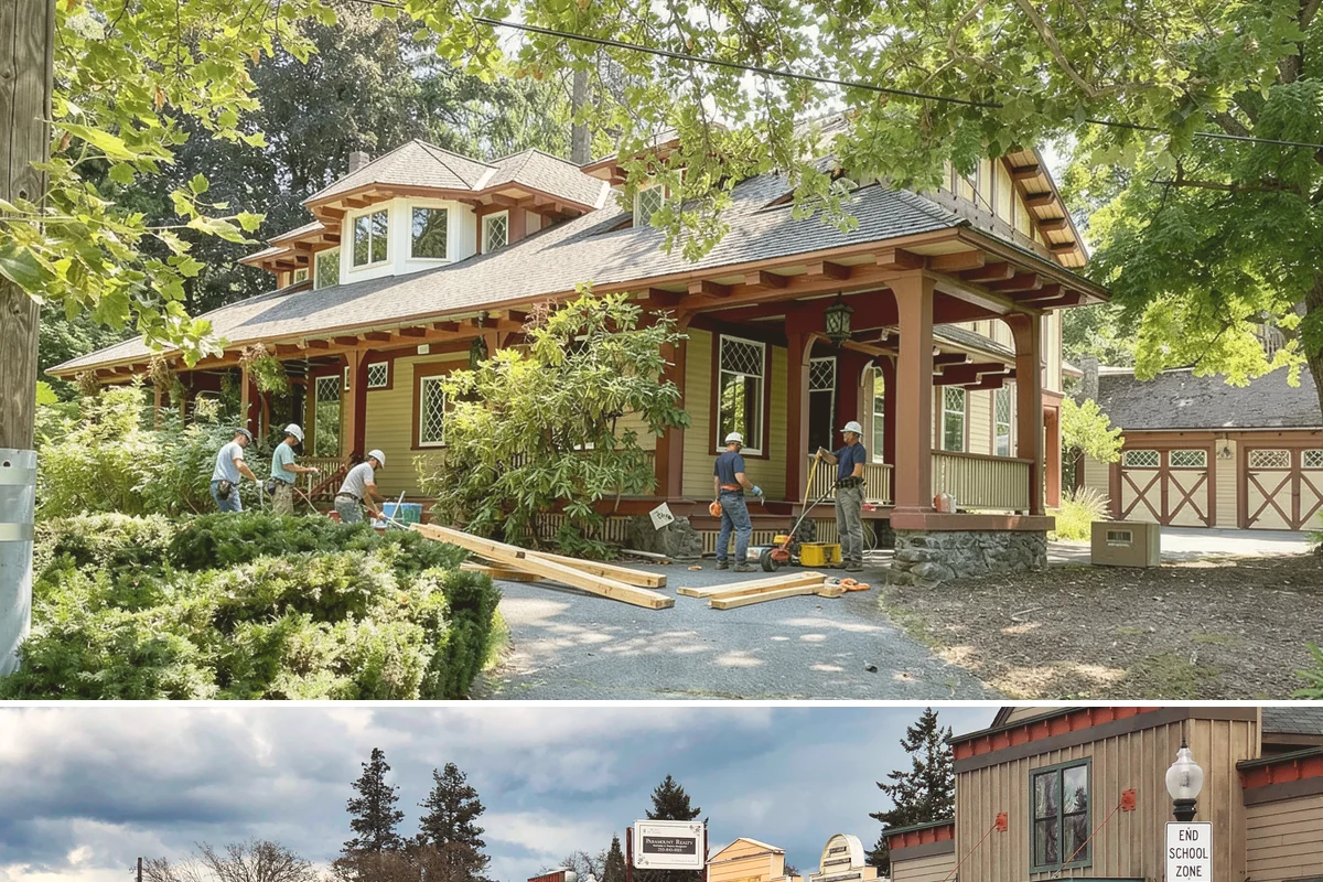 Garage Attic Storage in Roy, Pierce County, WA - Overhead storage work happens year-round indoors, with fall a common choice for stowing summer gear before the wet season arrives.