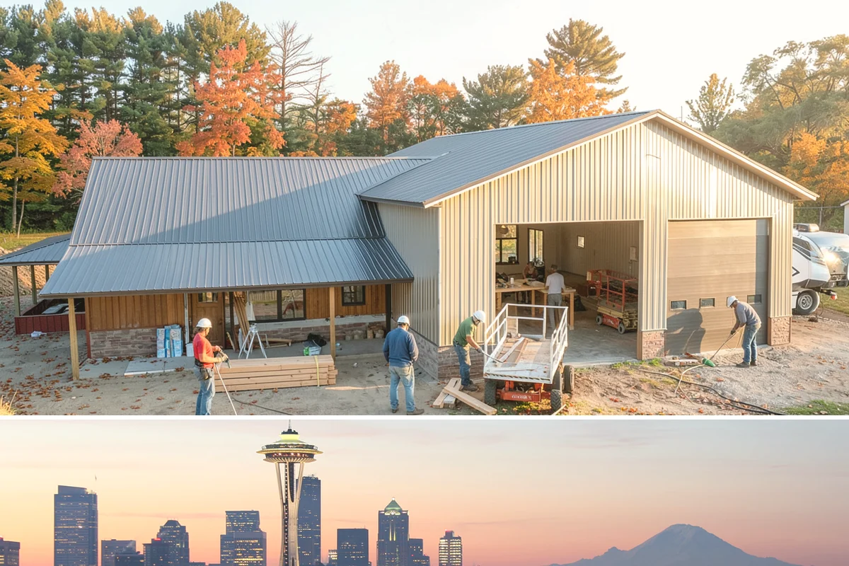 Garage Attic Storage in Seattle, King County, WA - Overhead storage work happens year-round indoors, with fall a common choice for stowing summer gear before the wet season arrives.
