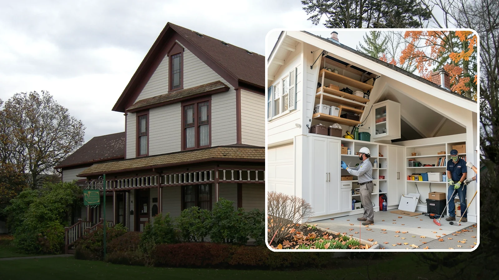 Garage Attic Storage in Sumner, Pierce County, WA - Adding overhead attic storage and access to capture unused space above the garage.