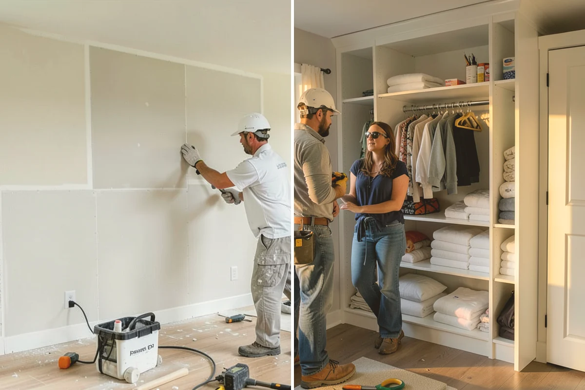 Garage Cabinet Installation in Algona, King County, WA - Plan cabinet layout and sizes