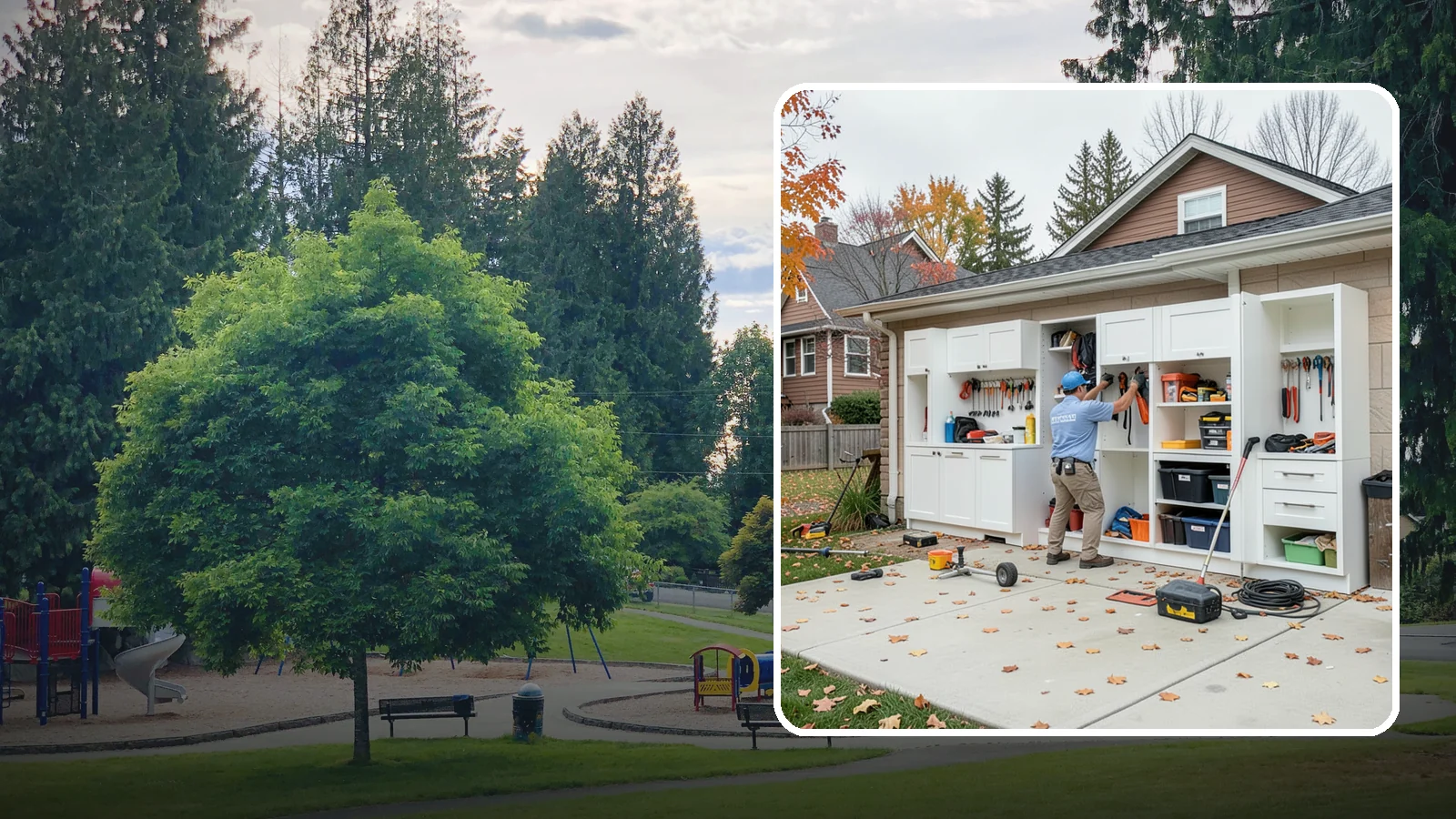 Garage Cabinet Installation in Bonney Lake, Pierce County, WA - Installing durable garage cabinets that enclose clutter and shield contents from dust and dampness.