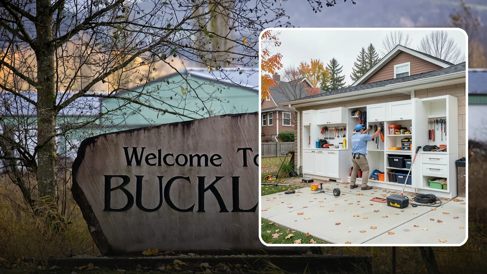 Garage Cabinet Installation in Buckley, Pierce County, WA - Installing durable garage cabinets that enclose clutter and shield contents from dust and dampness.