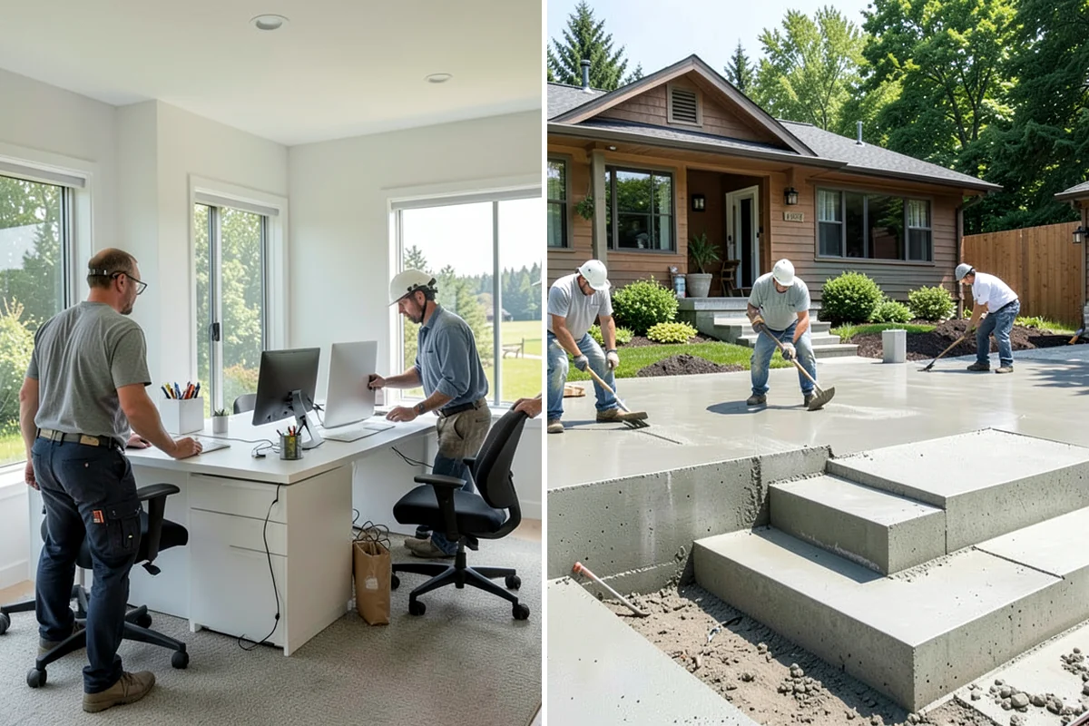 Garage Cabinet Installation in Concrete, Skagit County, WA - Plan cabinet layout and sizes