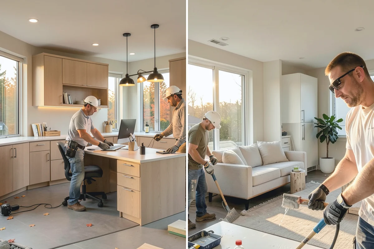 Garage Cabinet Installation in Darrington, Snohomish County, WA - Plan cabinet layout and sizes