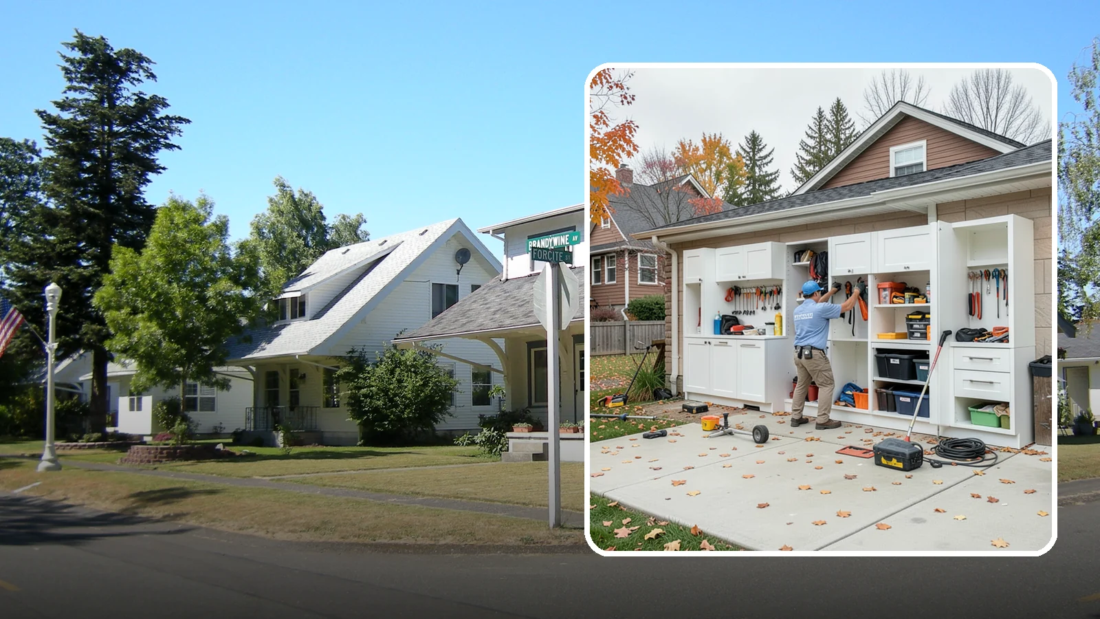 Garage Cabinet Installation in DuPont, Pierce County, WA - Installing durable garage cabinets that enclose clutter and shield contents from dust and dampness.