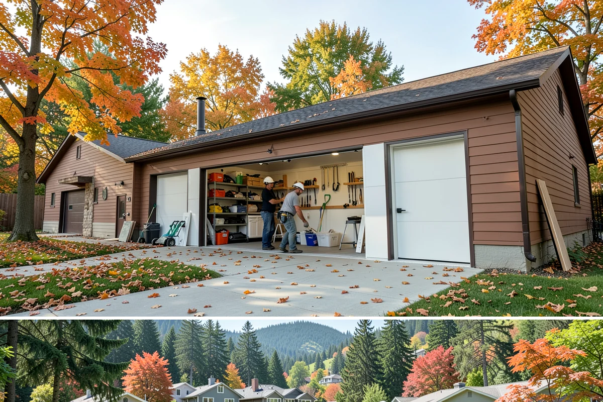 Garage Cabinet Installation in Fircrest, Pierce County, WA - Cabinet installs run year-round indoors, and many homeowners schedule them alongside other off-season garage upgrades.