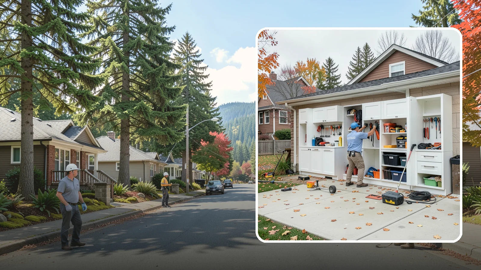 Garage Cabinet Installation in Hunts Point, King County, WA - Installing durable garage cabinets that enclose clutter and shield contents from dust and dampness.