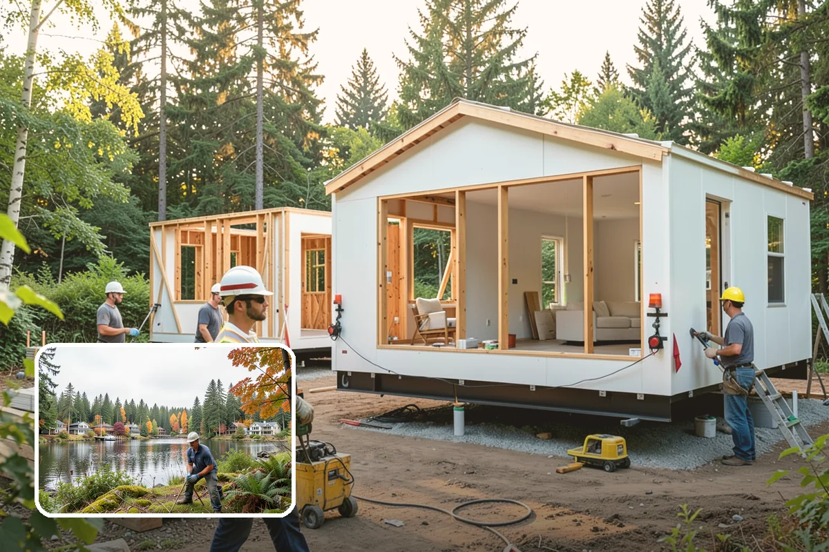 Garage Cabinet Installation in La Conner, Skagit County, WA - Hides clutter behind clean doors