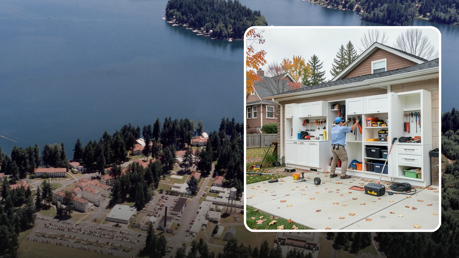Garage Cabinet Installation in Lakewood, Pierce County, WA - Installing durable garage cabinets that enclose clutter and shield contents from dust and dampness.