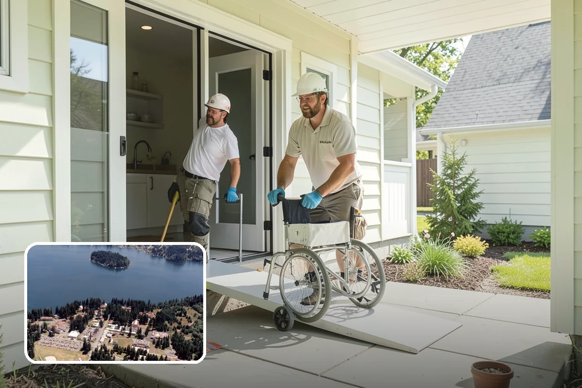 Garage Cabinet Installation in Lakewood, Pierce County, WA - Hides clutter behind clean doors