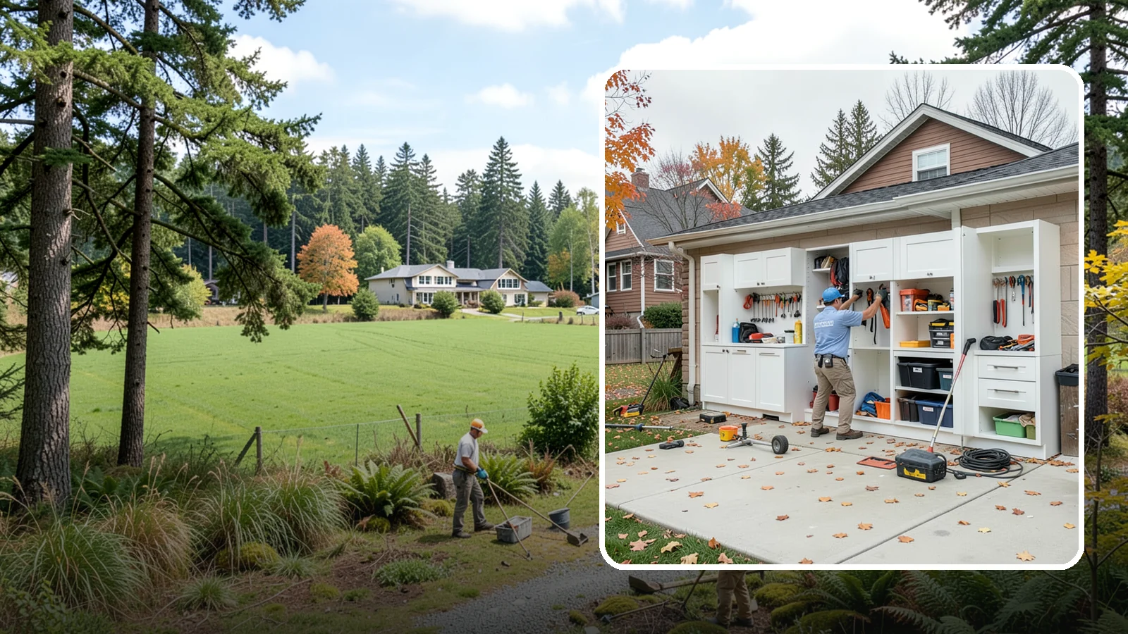 Garage Cabinet Installation in Lyman, Skagit County, WA - Installing durable garage cabinets that enclose clutter and shield contents from dust and dampness.