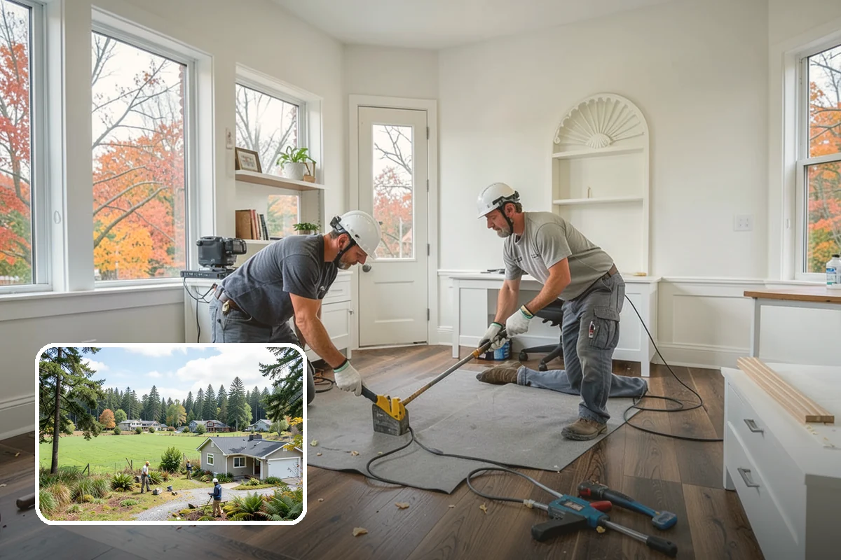 Garage Cabinet Installation in Lyman, Skagit County, WA - Hides clutter behind clean doors
