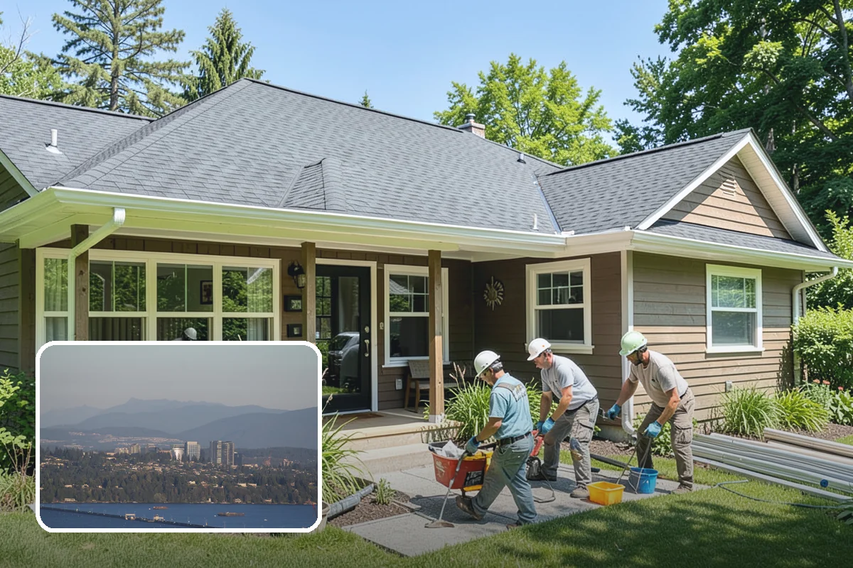 Garage Cabinet Installation in Medina, King County, WA - Hides clutter behind clean doors