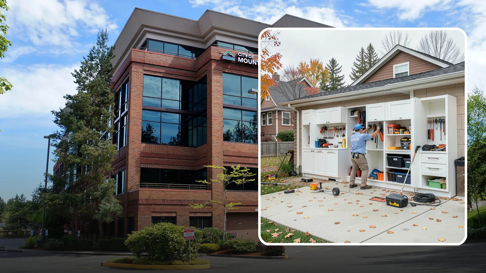 Garage Cabinet Installation in Mountlake Terrace, Snohomish County, WA - Installing durable garage cabinets that enclose clutter and shield contents from dust and dampness.