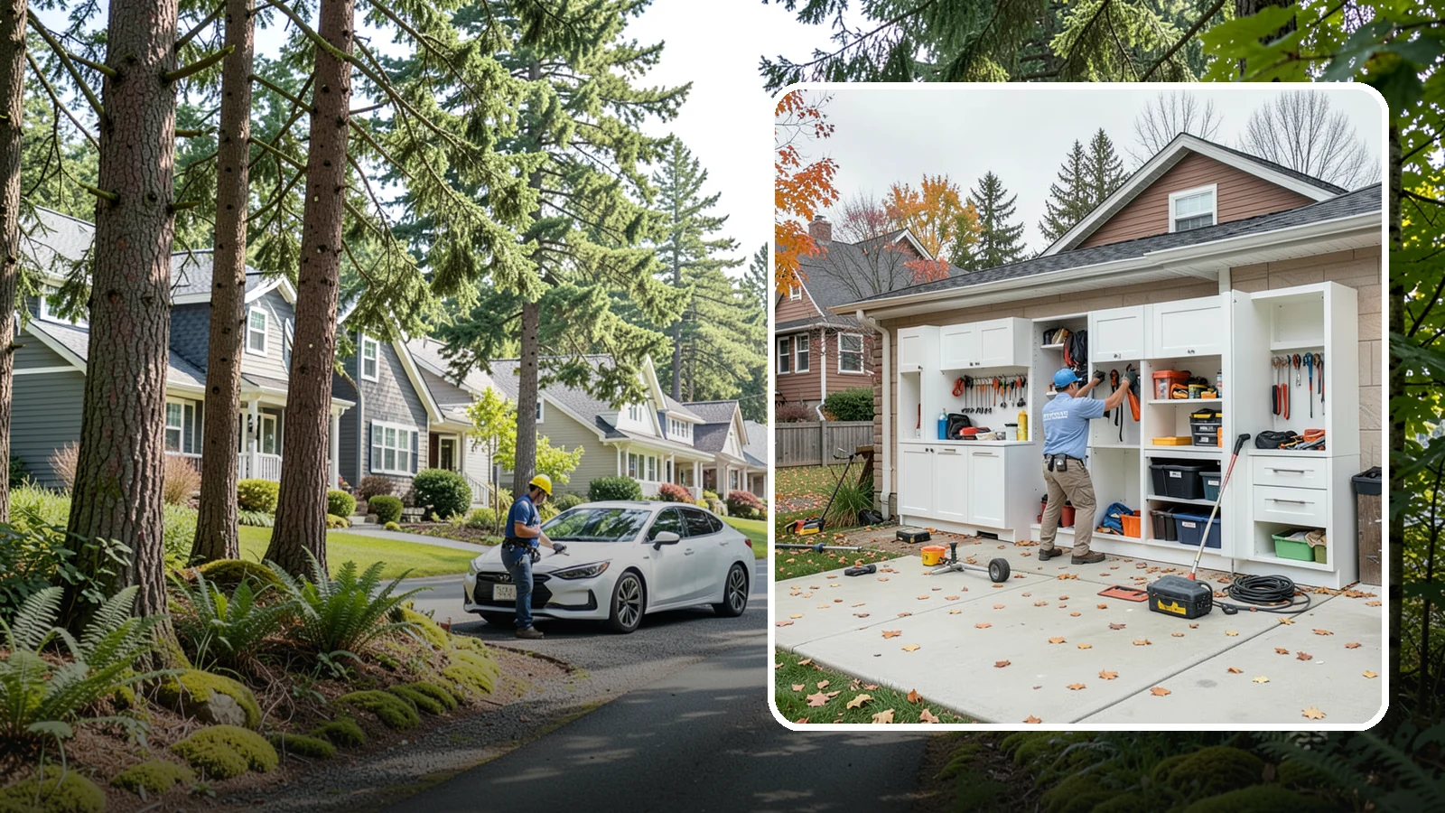 Garage Cabinet Installation in Normandy Park, King County, WA - Installing durable garage cabinets that enclose clutter and shield contents from dust and dampness.