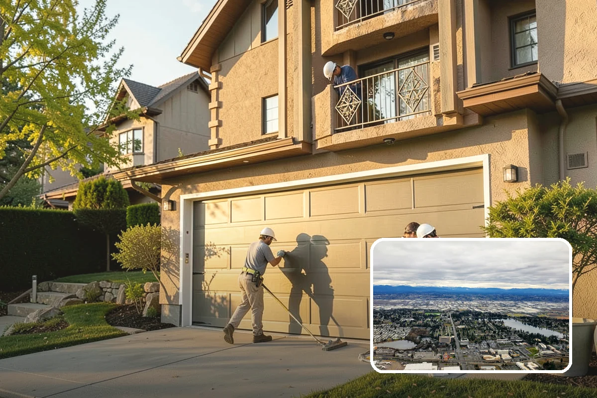 Garage Cabinet Installation in SeaTac, King County, WA - Hides clutter behind clean doors