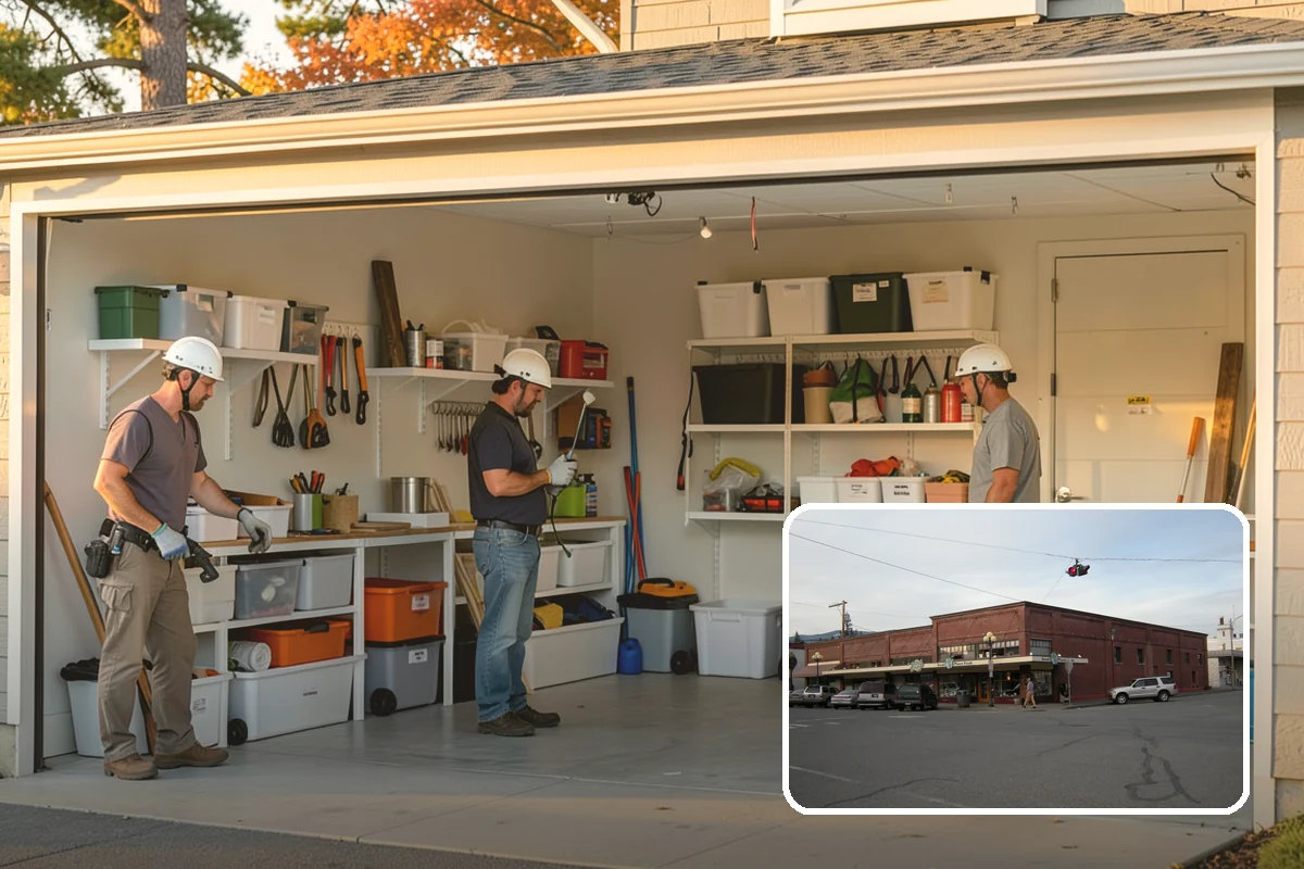 Garage Cabinet Installation in Sedro-Woolley, Skagit County, WA - Hides clutter behind clean doors