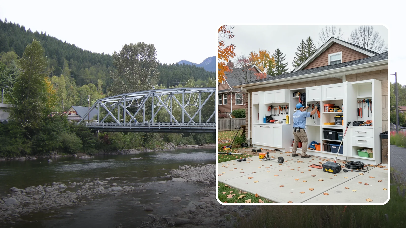 Garage Cabinet Installation in Skykomish, King County, WA - Installing durable garage cabinets that enclose clutter and shield contents from dust and dampness.