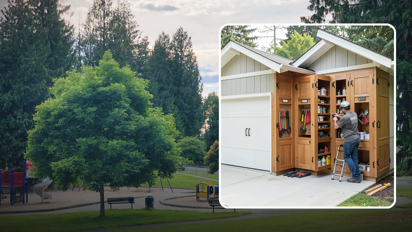 Garage Cabinetry in Bonney Lake, Pierce County, WA - Installing rugged garage cabinetry that keeps tools, gear, and supplies organized and off the floor.