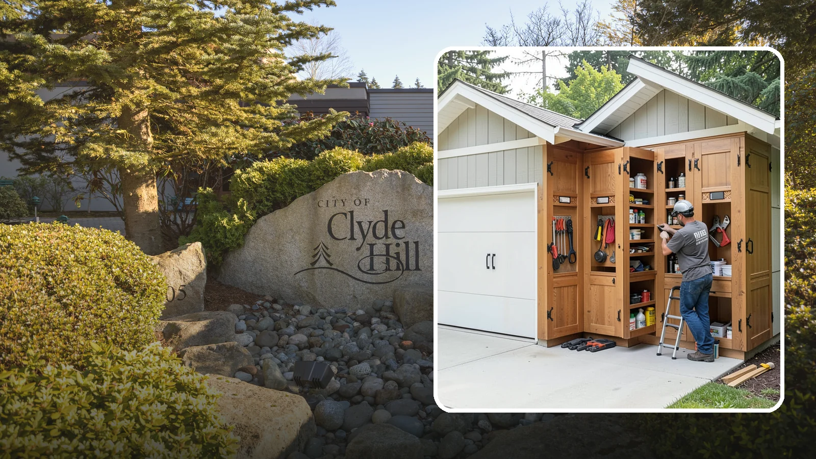 Garage Cabinetry in Clyde Hill, King County, WA - Installing rugged garage cabinetry that keeps tools, gear, and supplies organized and off the floor.