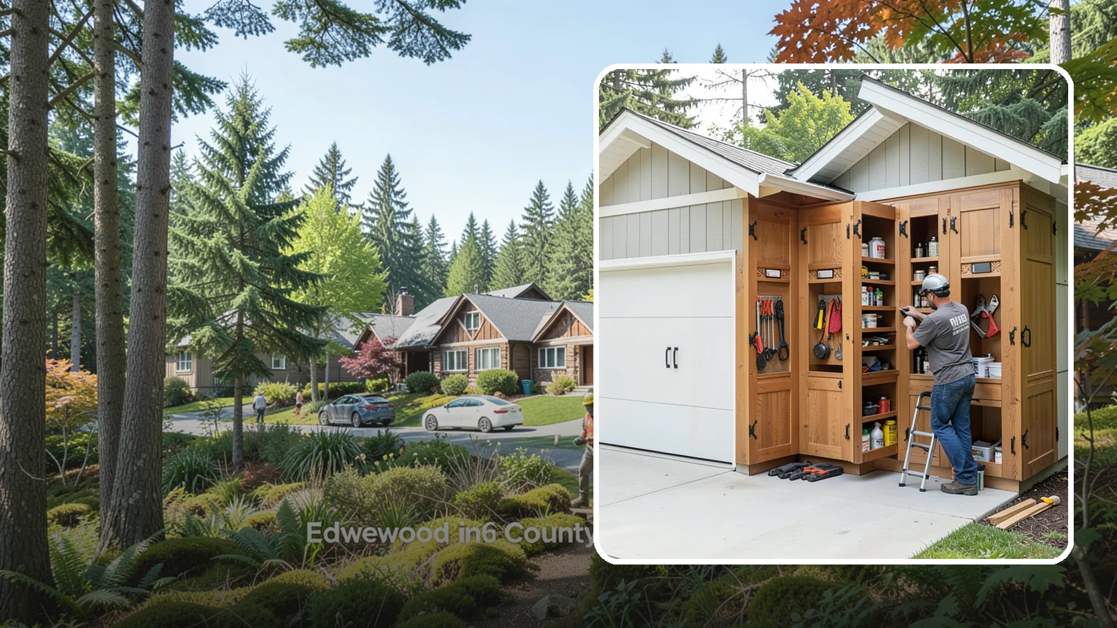 Garage Cabinetry in Edgewood, Pierce County, WA - Installing rugged garage cabinetry that keeps tools, gear, and supplies organized and off the floor.