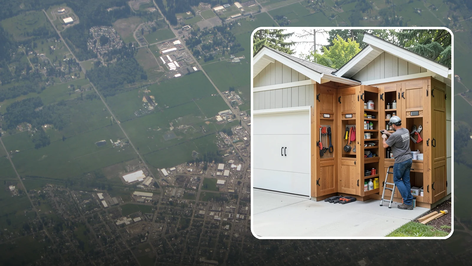 Garage Cabinetry in Enumclaw, King County, WA - Installing rugged garage cabinetry that keeps tools, gear, and supplies organized and off the floor.
